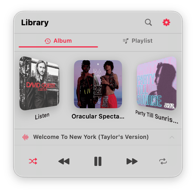 Cover Flow album browser